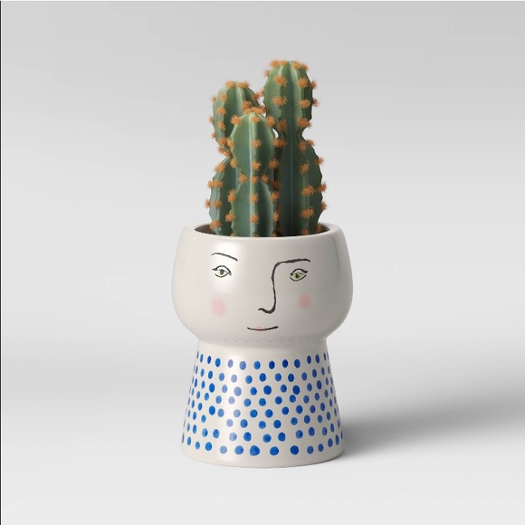 Opalhouse Other - NEW Opalhouse White Stoneware Face Planter 4”